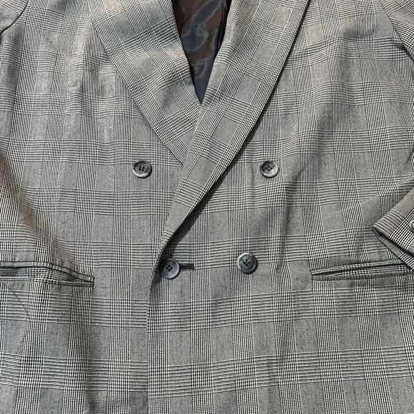 City Street Double Breast Wool Blend Luxury Blazer Jacket Men Size L 42 European - Picture 10 of 13
